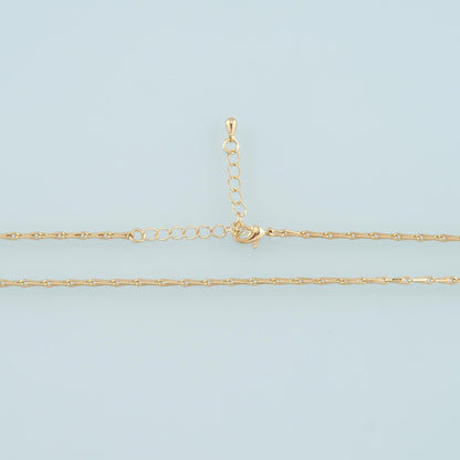 Gold Bone Chain,18K Gold Filled Rectangle for Necklace Bracelet DIY Jewelry Making Supply
