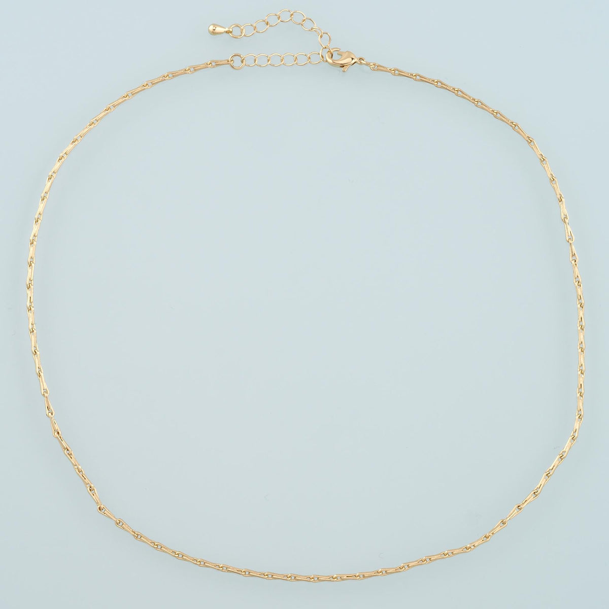 Gold Bone Chain,18K Gold Filled Rectangle for Necklace Bracelet DIY Jewelry Making Supply