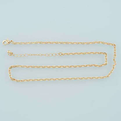 Gold Oval Chain,18K Gold Filled Oval for Necklace Bracelet DIY Jewelry Making Supply