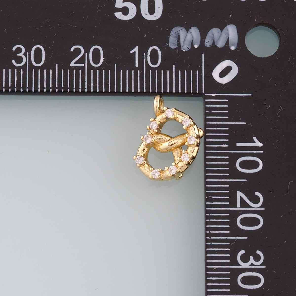 Gold Heart Charms,18K Gold Filled Heart Pendant,CZ Micro Pave Heart Charm Bracelet Necklace for DIY Jewelry Making Supply