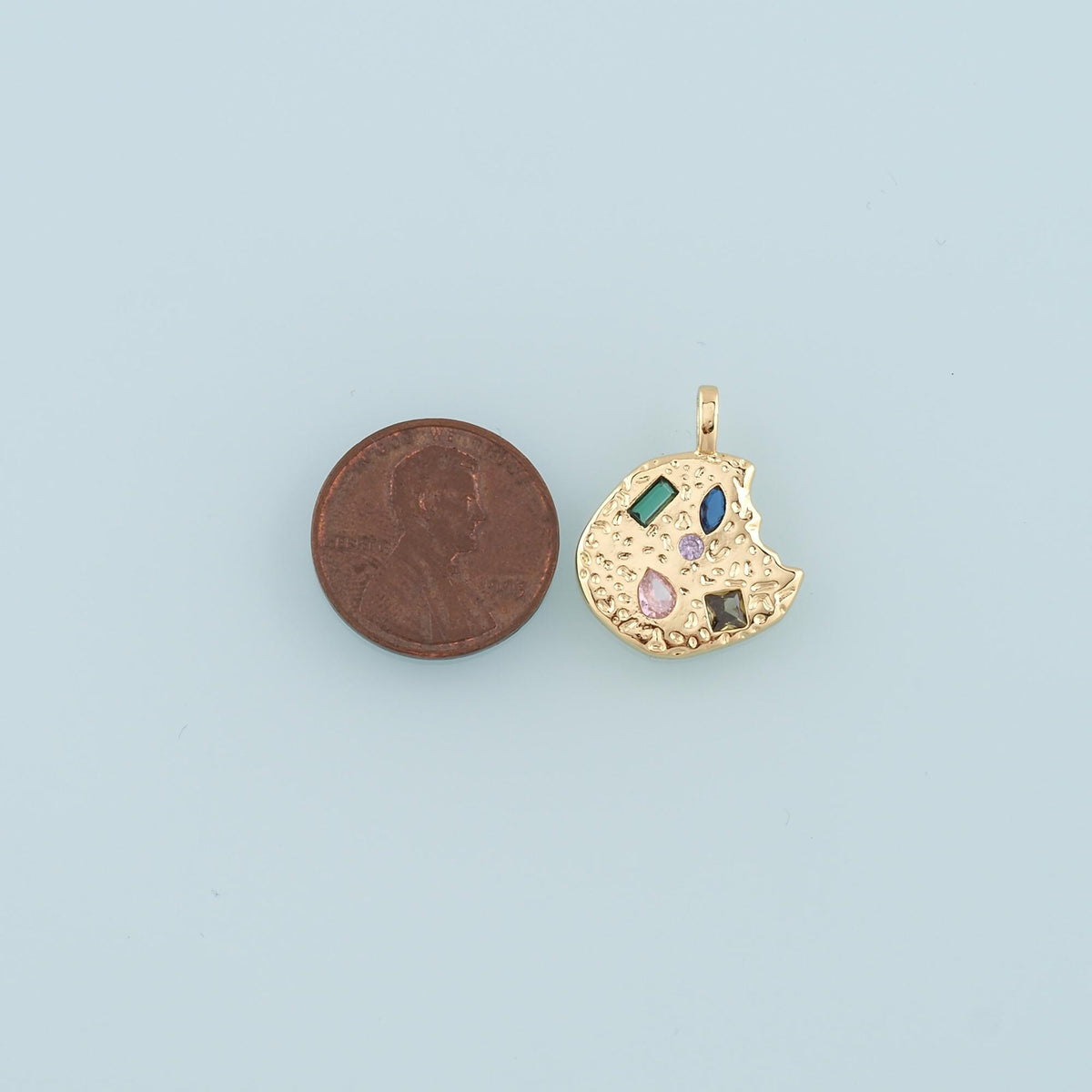 18K Gold Filled Hand Charm Pendant for Jewelry Making