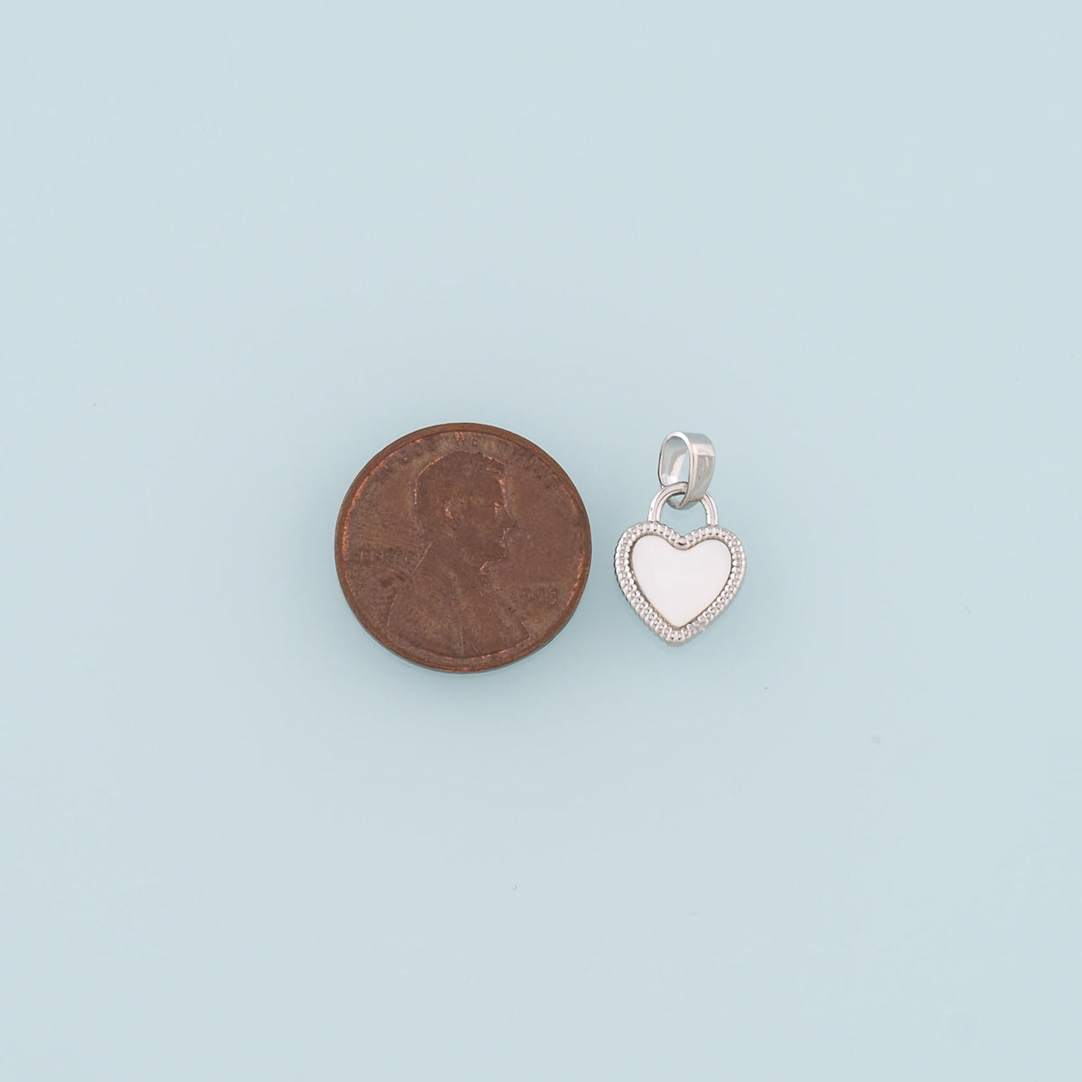18K Gold Filled Heart Charm Pendant for Jewelry Making
