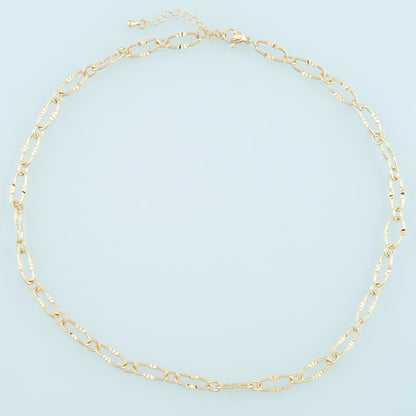 18K Gold Filled Oval Paperclip Chain 2 in for Jewelry Making