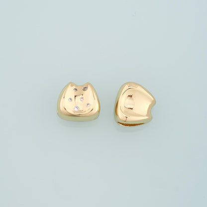 18K Gold Filled Hand CZ Charm Pendant for Jewelry Making