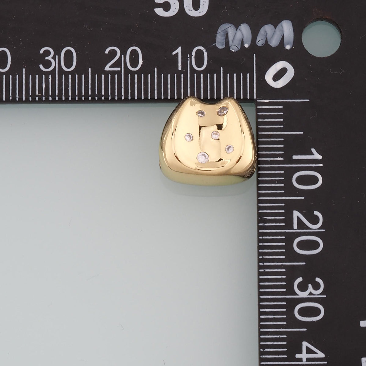18K Gold Filled Hand CZ Charm Pendant for Jewelry Making
