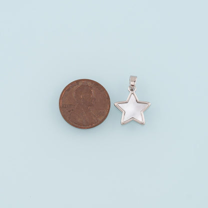 18K Gold Filled Star Charm Pendant for Jewelry Making