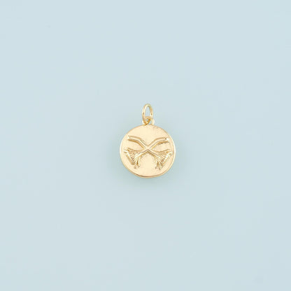 18K Gold Filled Broom Pendant,Witch Broom halloween Charm Bracelet Necklace for DIY Jewelry Making Supply