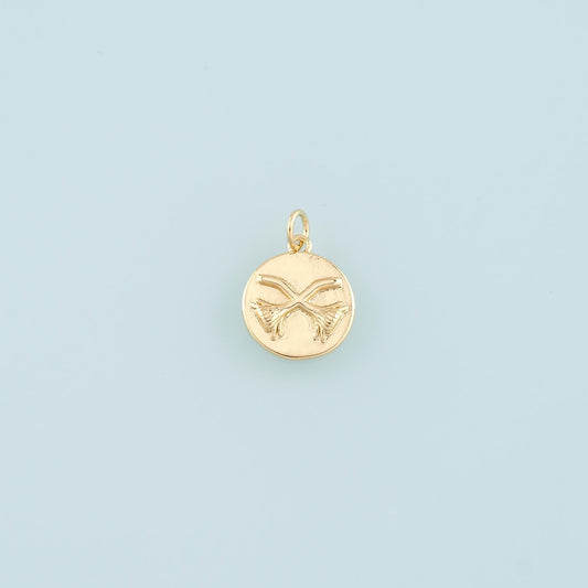 18K Gold Filled Broom Pendant,Witch Broom halloween Charm Bracelet Necklace for DIY Jewelry Making Supply
