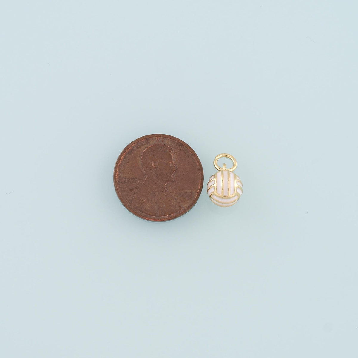 18K Gold Filled Enamel Charm Pendant for Jewelry Making