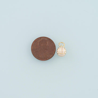 18K Gold Filled Enamel Charm Pendant for Jewelry Making