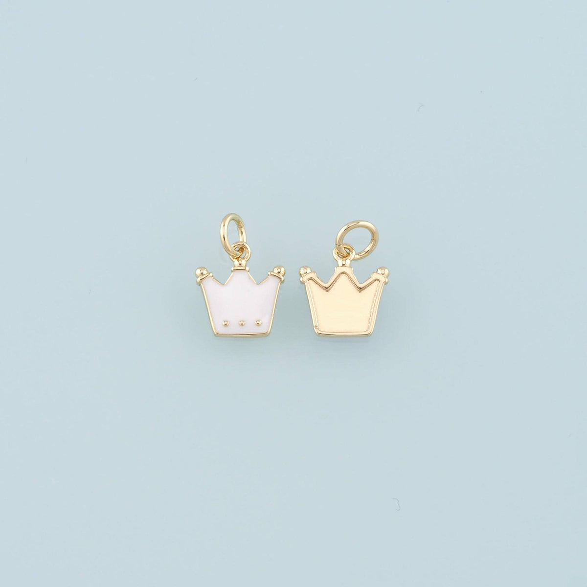 18K Gold Filled Enamel Charm Pendant for Jewelry Making