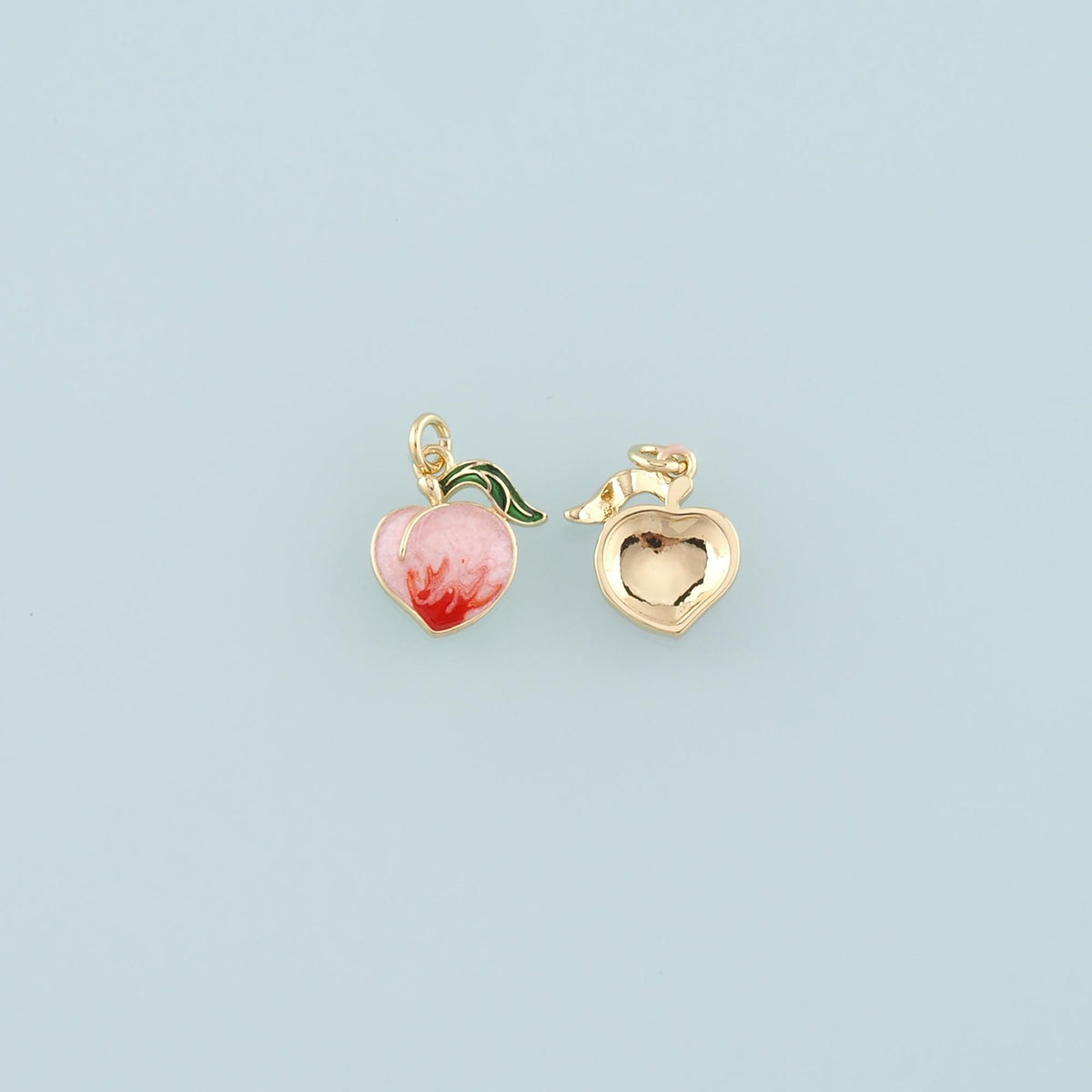 18K Gold Filled Enamel Charm Pendant for Jewelry Making