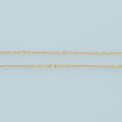 18K Gold Filled Oval Paperclip Chain 4.5 mm, 3.28 ft for Jewelry Making