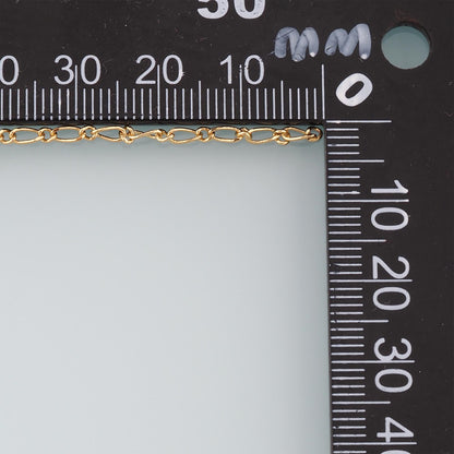 18K Gold Filled Oval Paperclip Chain 4.5 mm, 3.28 ft for Jewelry Making