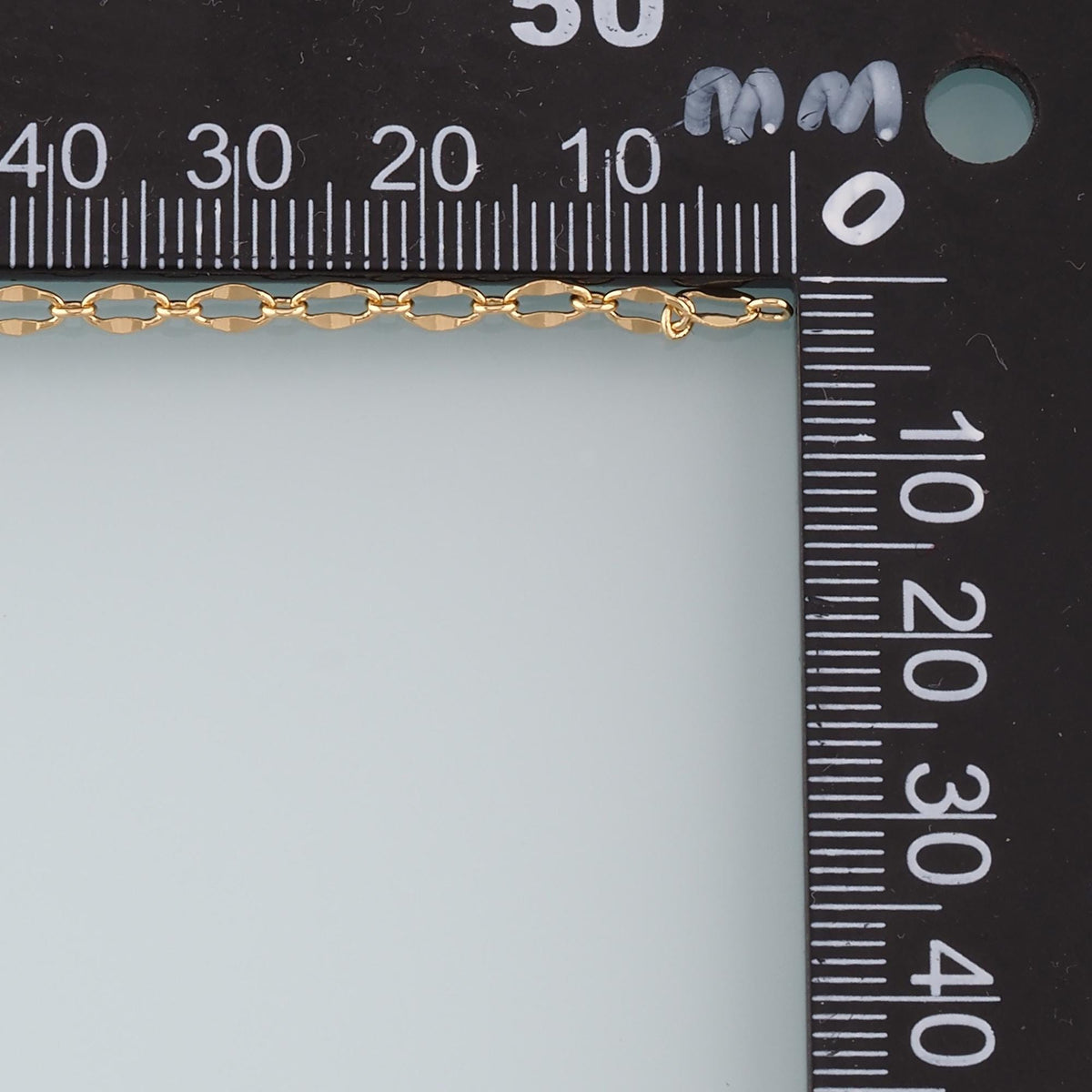 18K Gold Filled Oval Oval Chain 5 mm, 3.28 ft for Jewelry Making