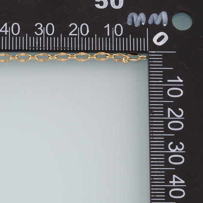18K Gold Filled Oval Oval Chain 5 mm, 3.28 ft for Jewelry Making