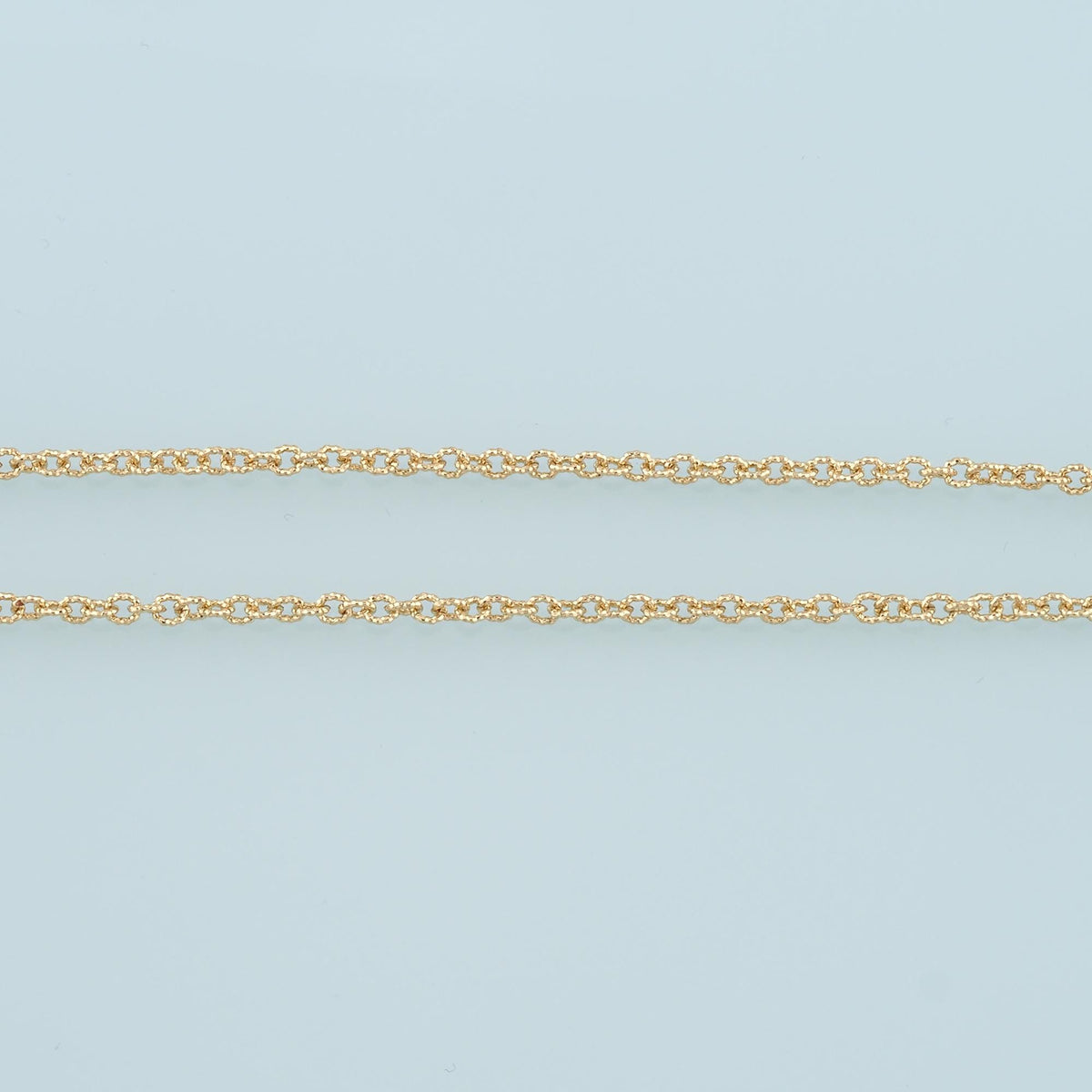 Gold Oval Chain,18K Gold Filled Texture Oval Chain for Necklace Bracelet DIY Jewelry Making Supply 3.5x4mm