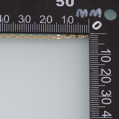 18K Gold Filled Oval Oval Chain 4 mm, 3.28 ft for Jewelry Making