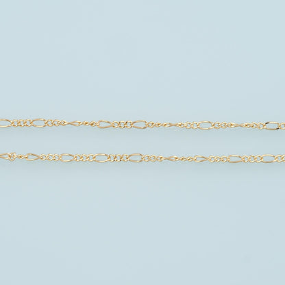 18K Gold Filled Oval Oval Chain 6 mm, 3.28 ft for Jewelry Making