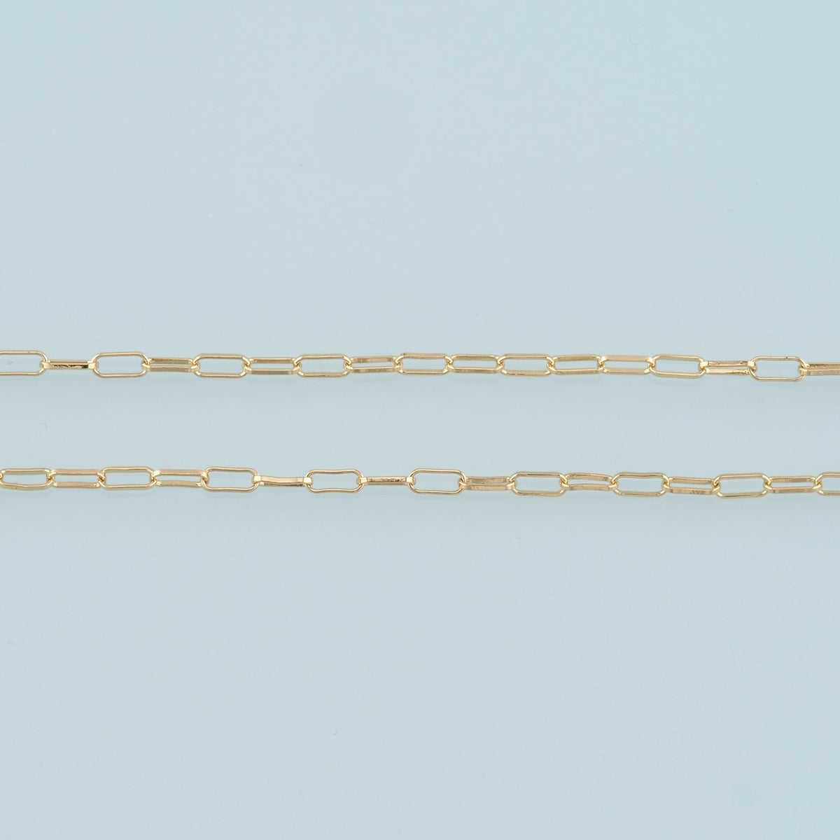 Gold Paper Clip Chain,18K Gold Filled Oval Chain for Necklace Bracelet DIY Jewelry Making Supply 2.5x6.5mm