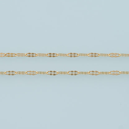 18K Gold Filled Oval Oval Chain 6.5 mm, 3.28 ft for Jewelry Making