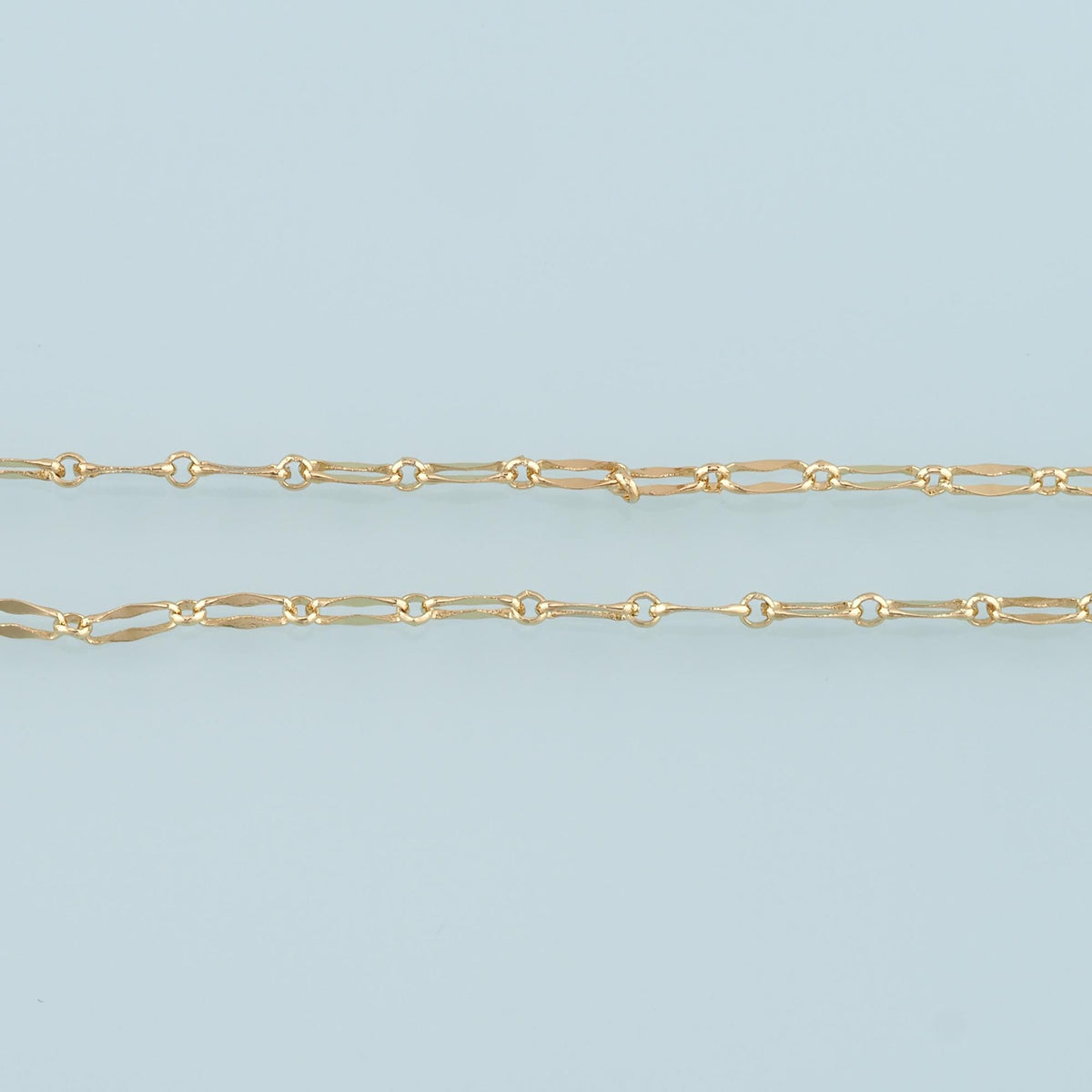 Gold Paper Clip Chain,18K Gold Filled Oval Chain for Necklace Bracelet DIY Jewelry Making Supply 4x8.5mm