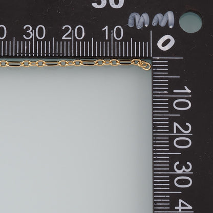 18K Gold Filled Oval Paperclip Chain 5 mm, 3.28 ft for Jewelry Making