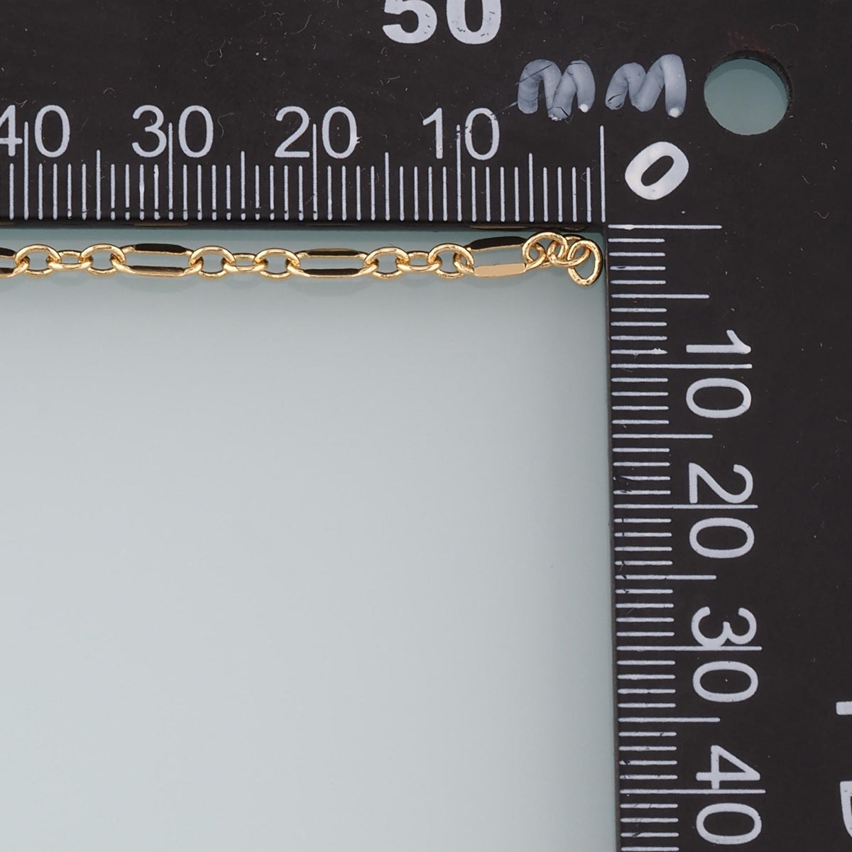 18K Gold Filled Oval Paperclip Chain 6.5 mm, 3.28 ft for Jewelry Making