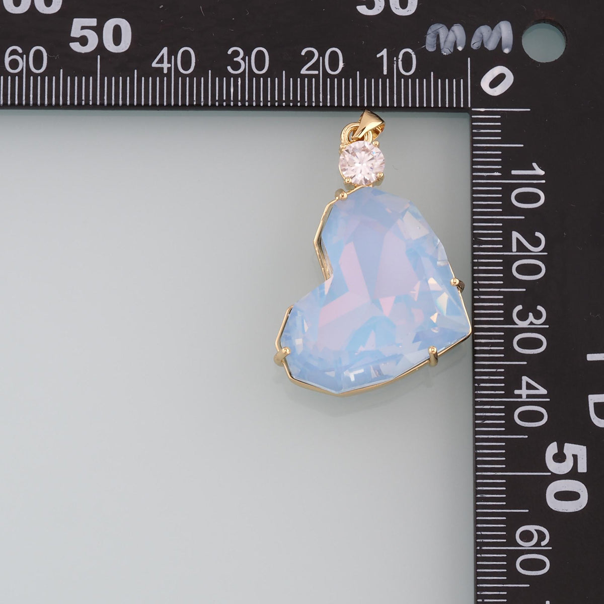 18K Gold Filled Heart Charm Pendant for Jewelry Making