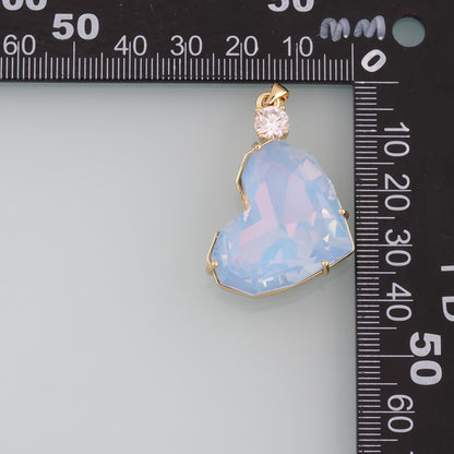 18K Gold Filled Heart Charm Pendant for Jewelry Making