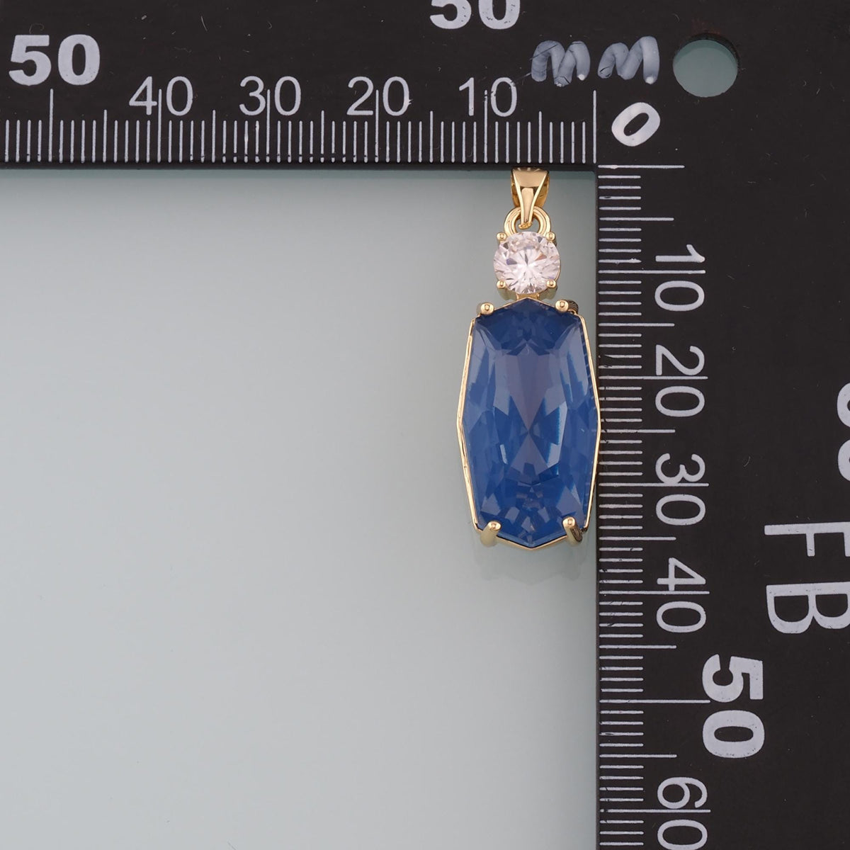 18K Gold Filled Crystal Charm Pendant for Jewelry Making
