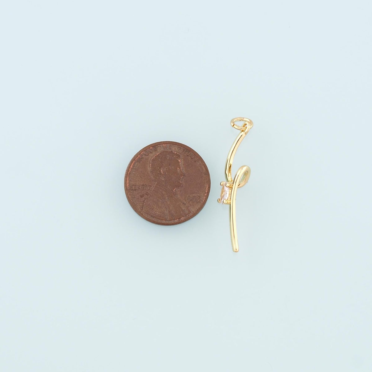 18K Gold Filled Geometry Pendant,Geometry Charm Bracelet Necklace for DIY Jewelry Making Supply