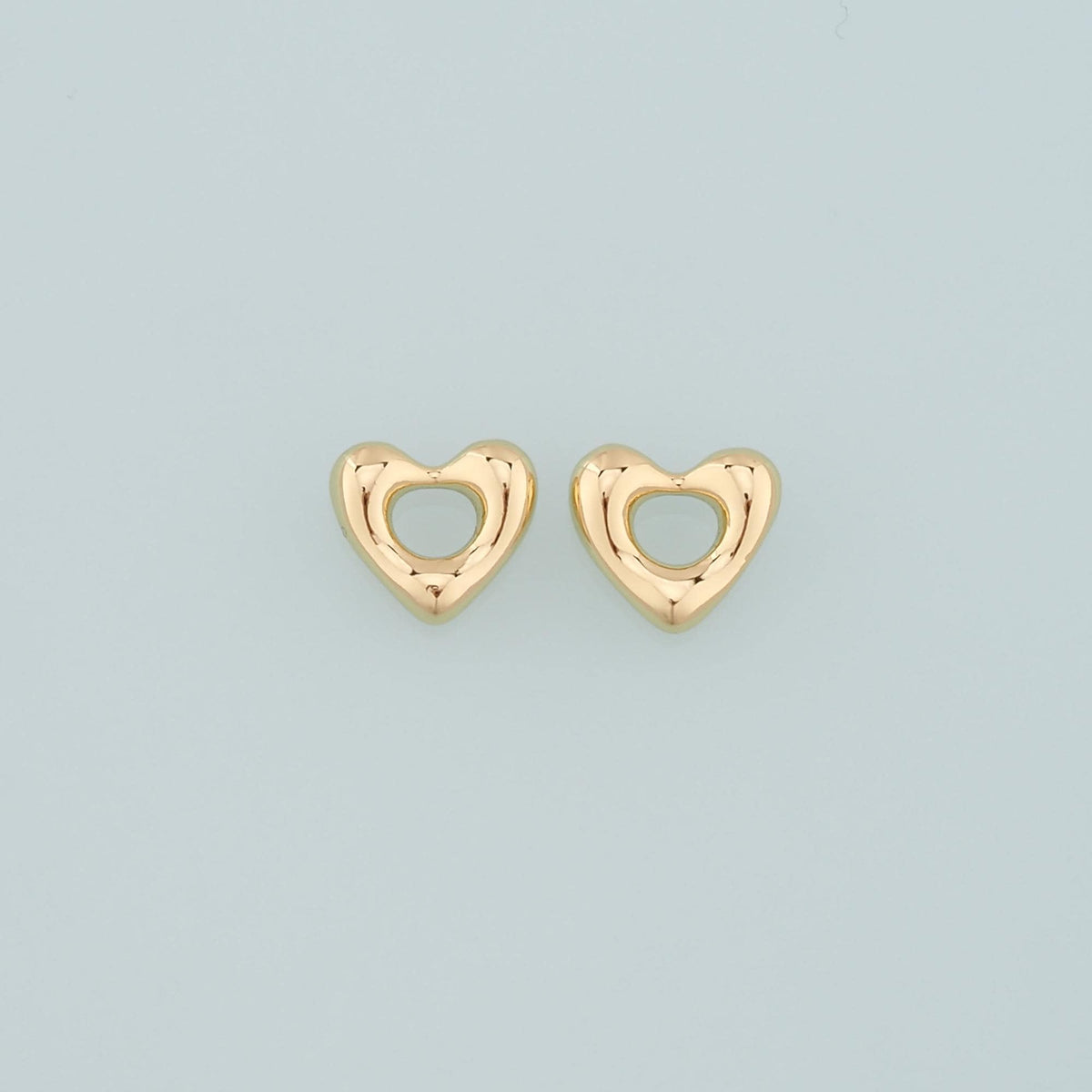 Gold Heart Charms,18K Gold Filled Heart Pendant,Dainty Heart Charm Bracelet Necklace for DIY Jewelry Making Supply