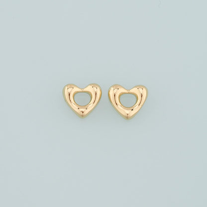 Gold Heart Charms,18K Gold Filled Heart Pendant,Dainty Heart Charm Bracelet Necklace for DIY Jewelry Making Supply