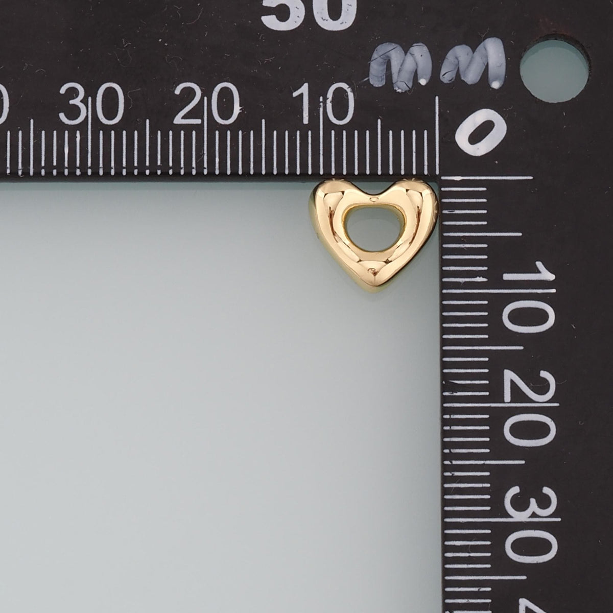 Gold Heart Charms,18K Gold Filled Heart Pendant,Dainty Heart Charm Bracelet Necklace for DIY Jewelry Making Supply