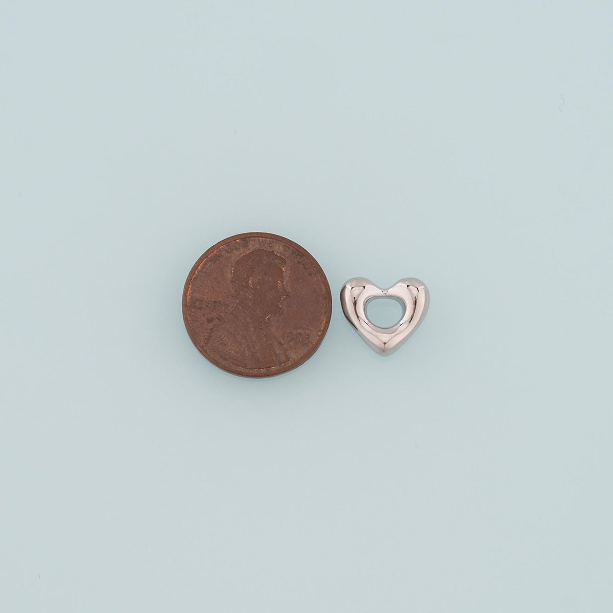 Gold Heart Charms,18K Gold Filled Heart Pendant,Dainty Heart Charm Bracelet Necklace for DIY Jewelry Making Supply