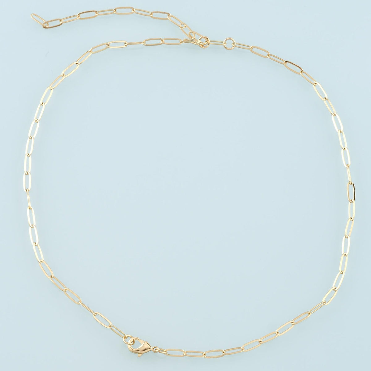 Gold Y Chain,18K Gold Filled Oval for Necklace Bracelet DIY Jewelry Making Supply