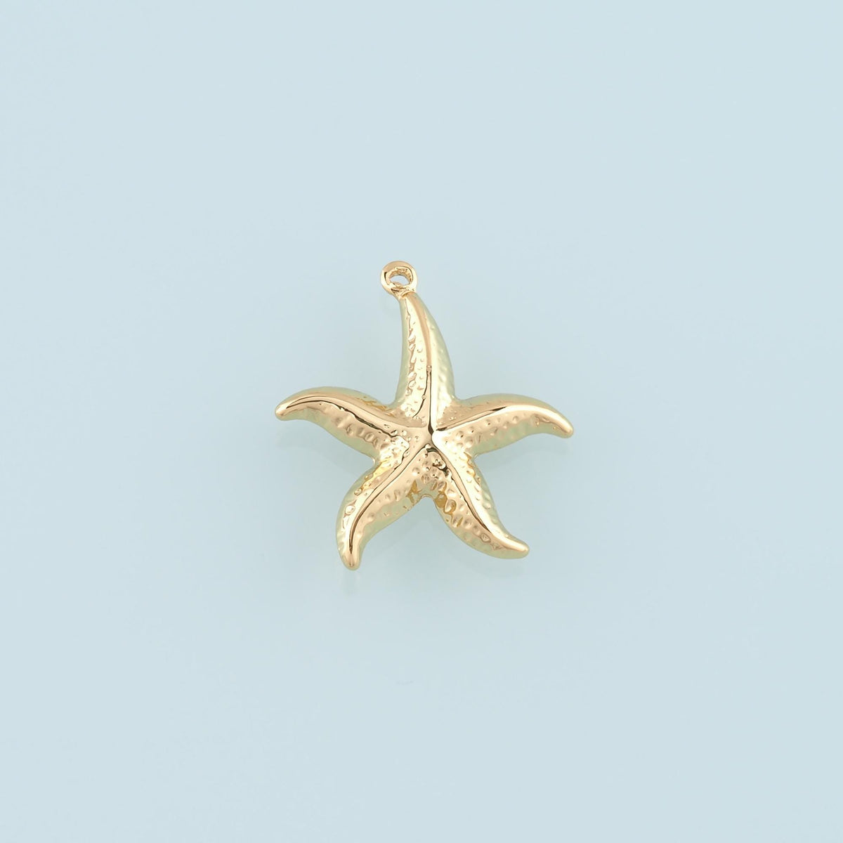 Gold Big Starfish Charms,18K Gold Filled Sea star Pendant,Starfish Charm Bracelet Necklace for DIY Jewelry Making Supply