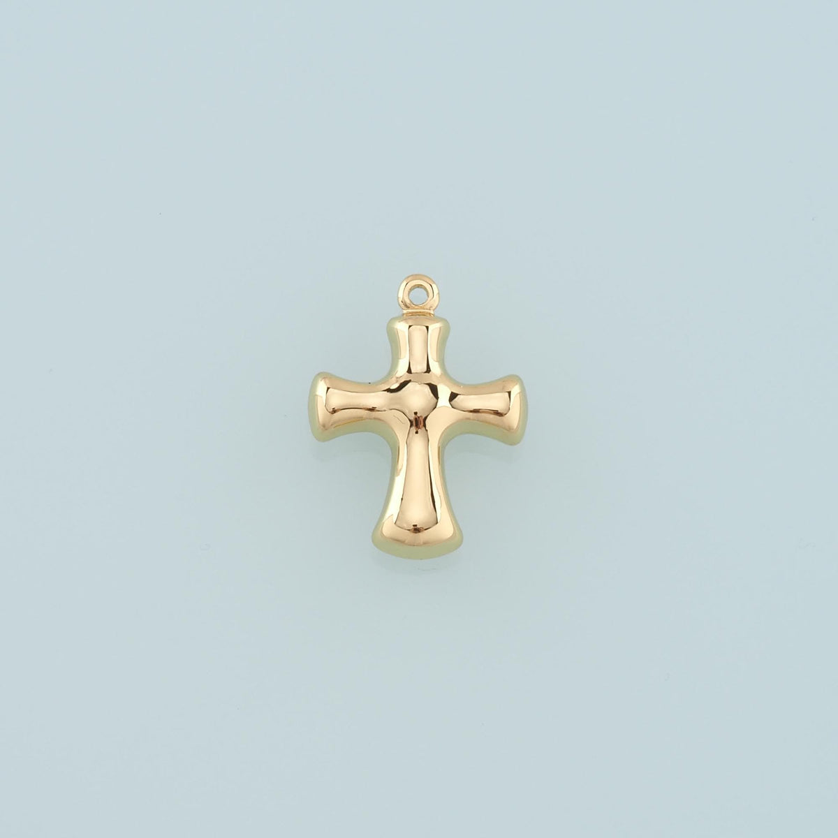 18K Gold Filled Cross Charm Pendant for Jewelry Making