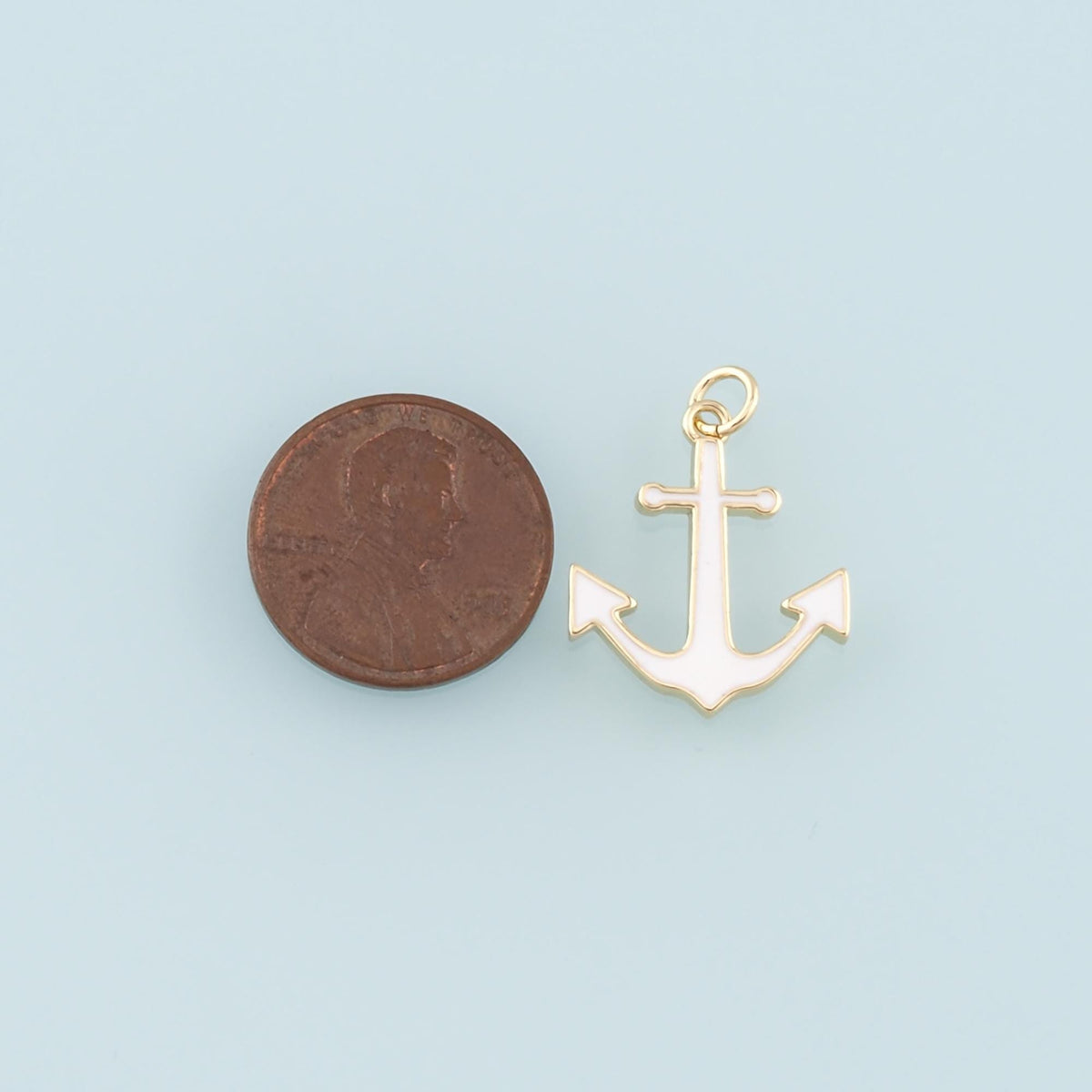 18K Gold Filled Enamel Charm Pendant for Jewelry Making