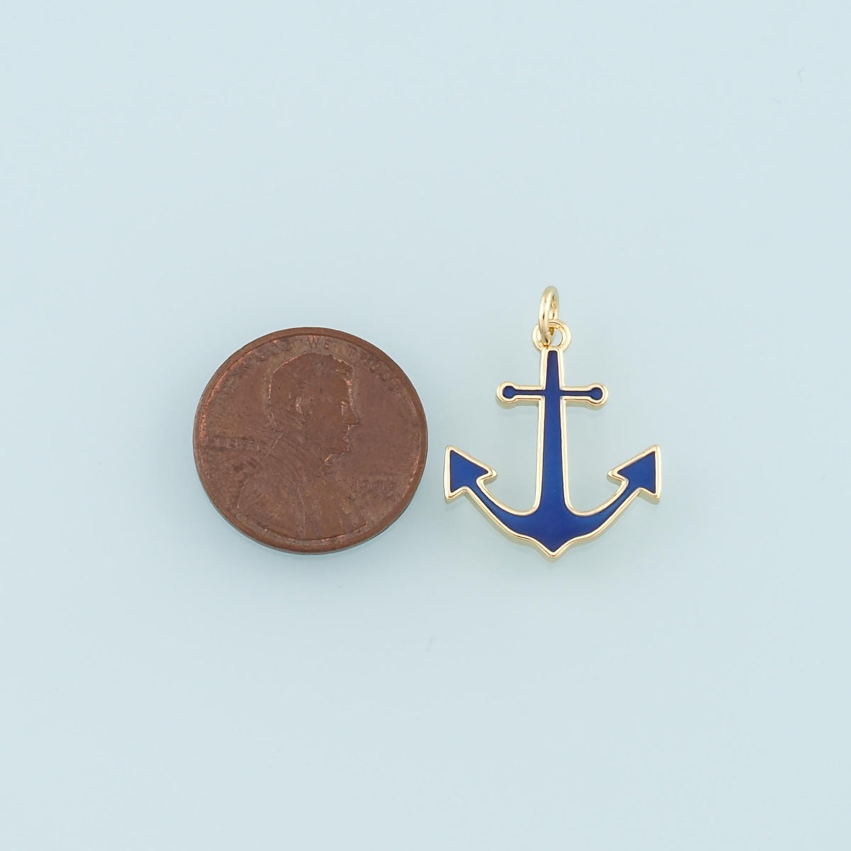 18K Gold Filled Enamel Charm Pendant for Jewelry Making