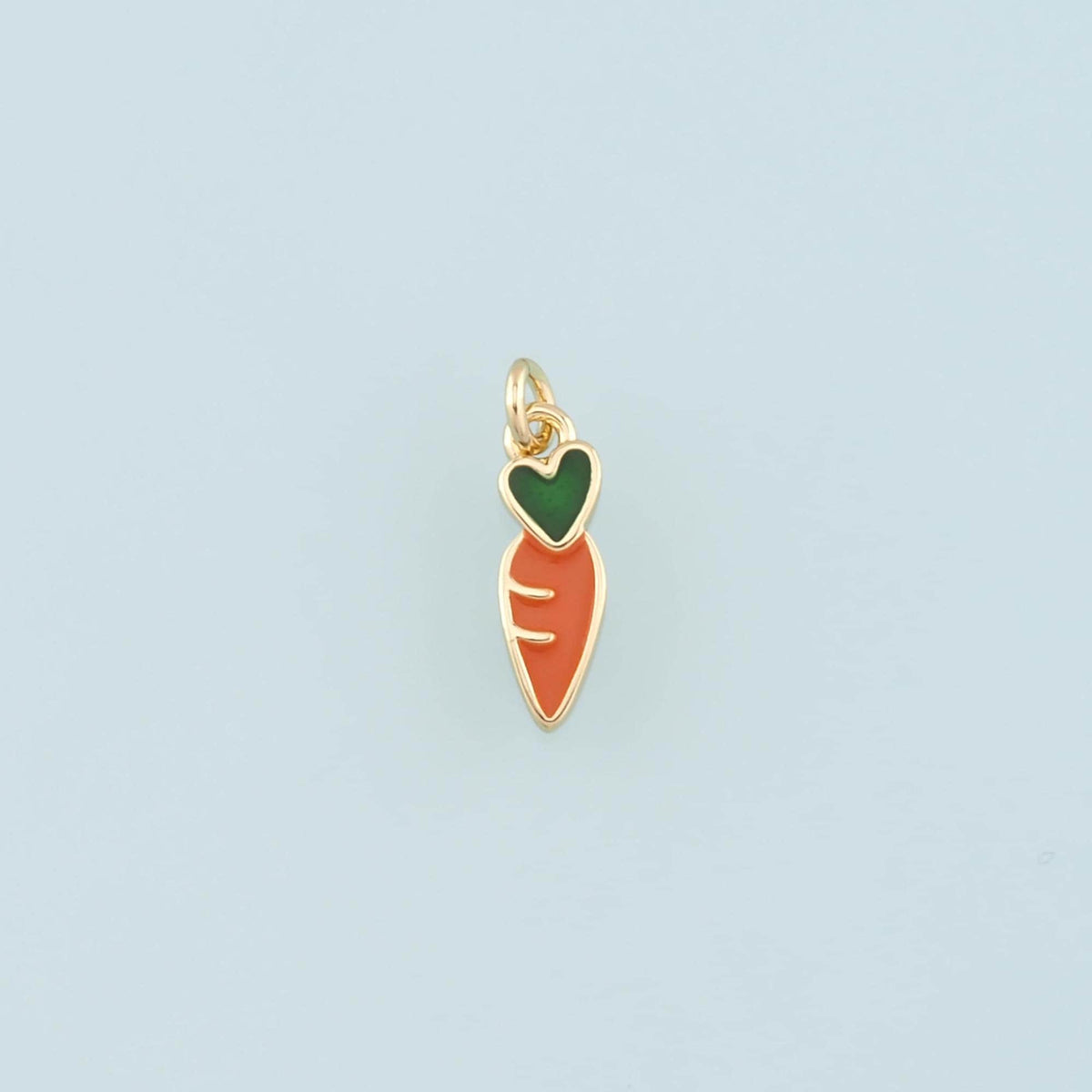 18K Gold Filled Hand Enamel Charm Pendant for Jewelry Making