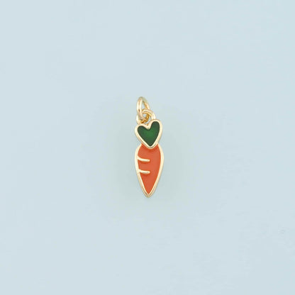 18K Gold Filled Hand Enamel Charm Pendant for Jewelry Making