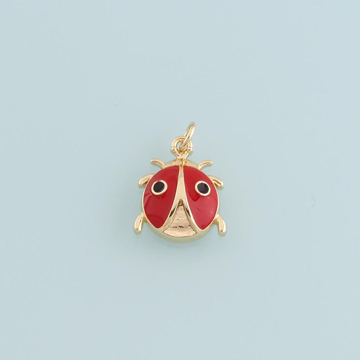 18K Gold Filled Bee Enamel Charm Pendant for Jewelry Making