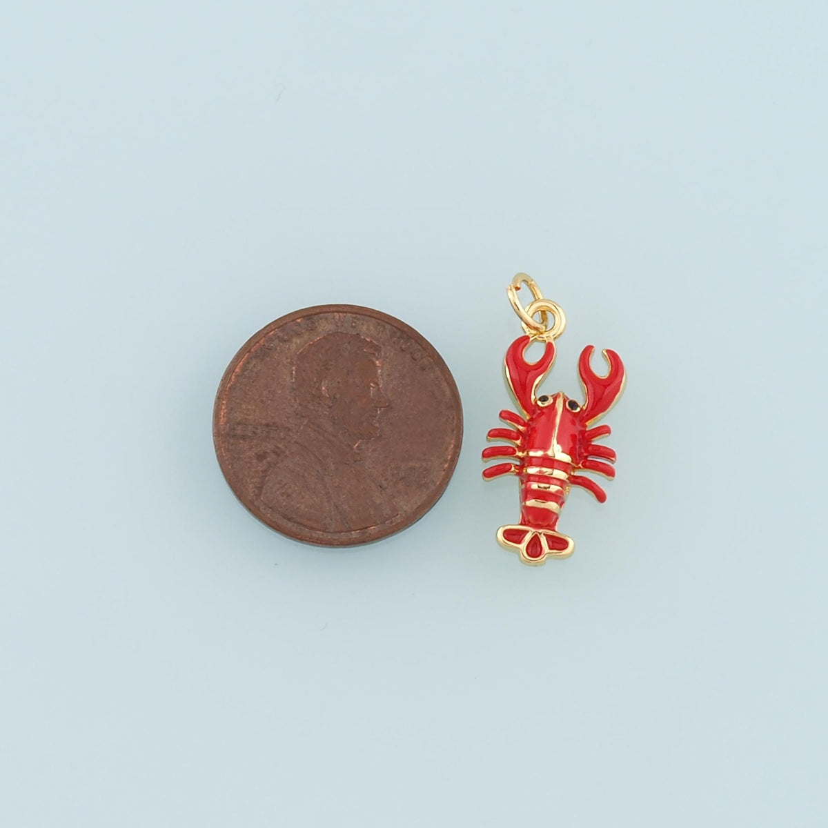 18K Gold Filled Enamel Charm Pendant for Jewelry Making