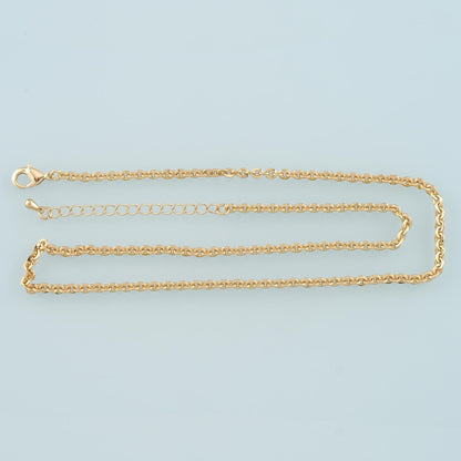 18K Gold Filled Oval Oval Chain 2 in for Jewelry Making