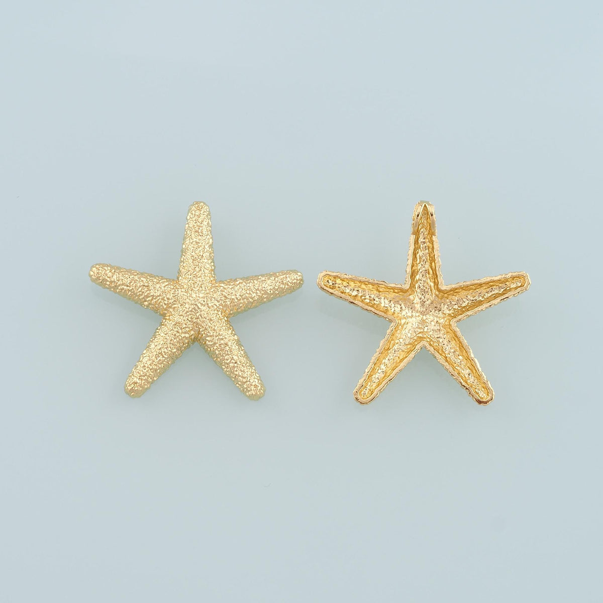 Gold Big Starfish Charms,18K Gold Filled Sea star Pendant,Starfish Charm Bracelet Necklace for DIY Jewelry Making Supply