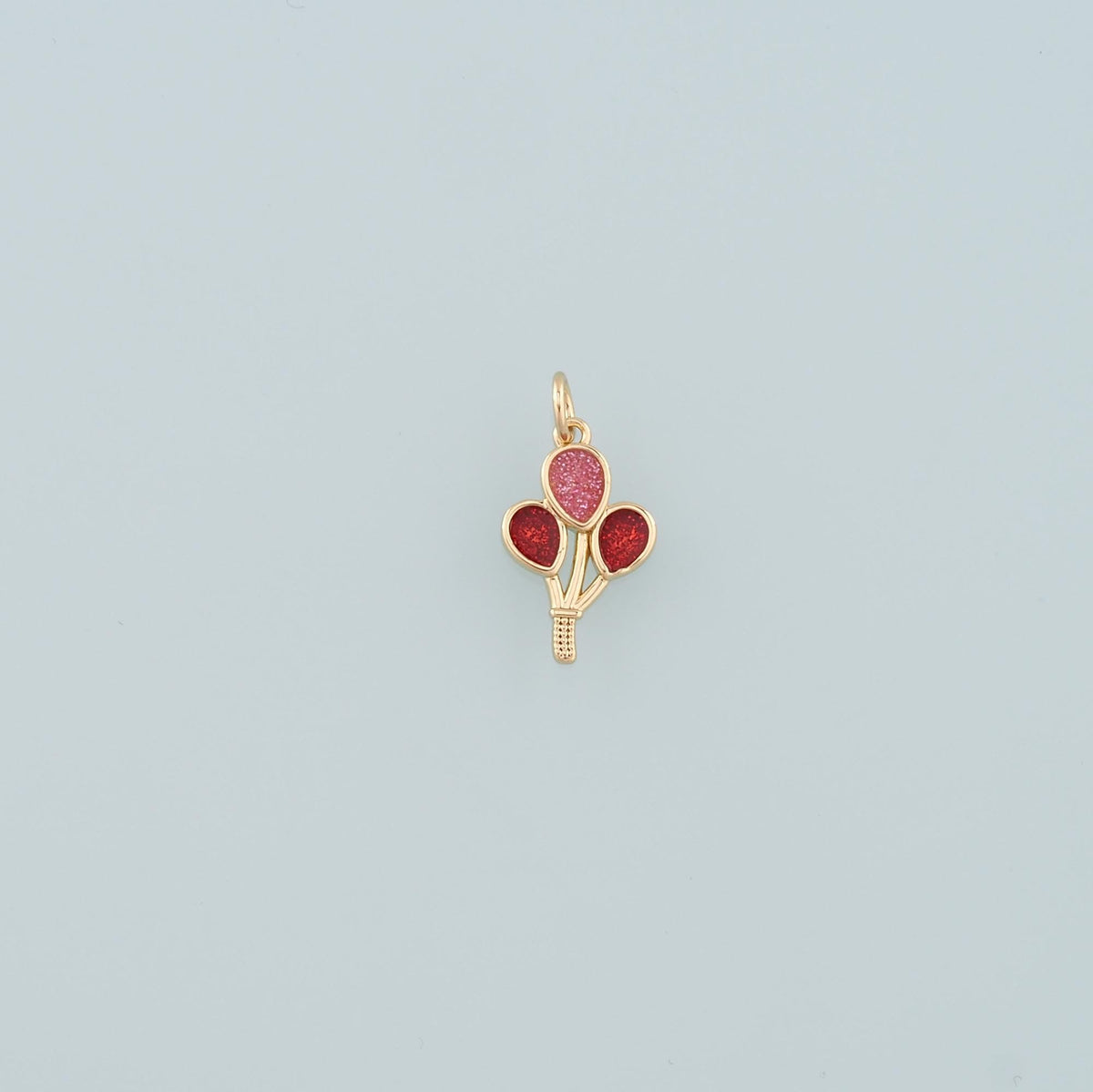 18K Gold Filled Hand Enamel Charm Pendant for Jewelry Making