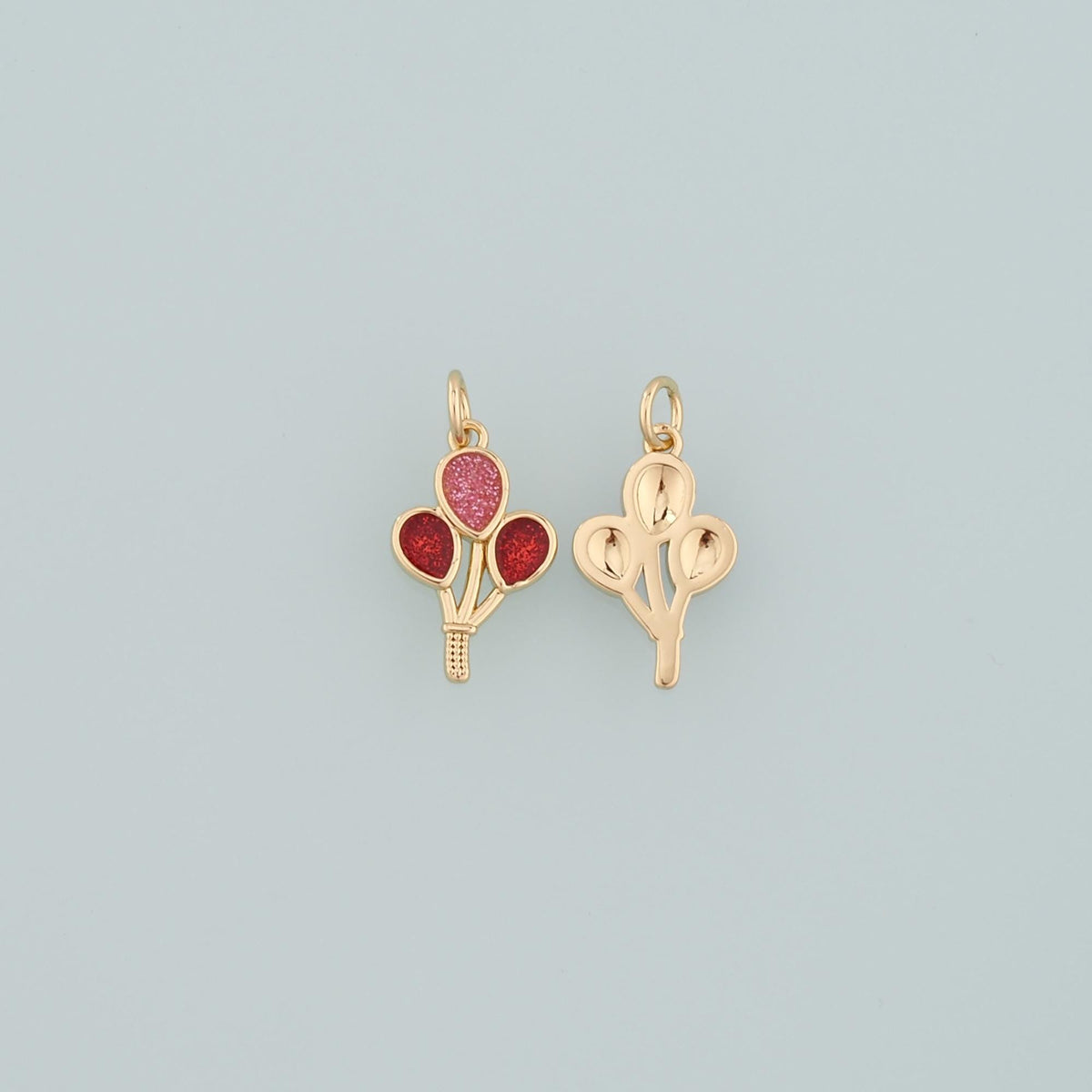 18K Gold Filled Hand Enamel Charm Pendant for Jewelry Making