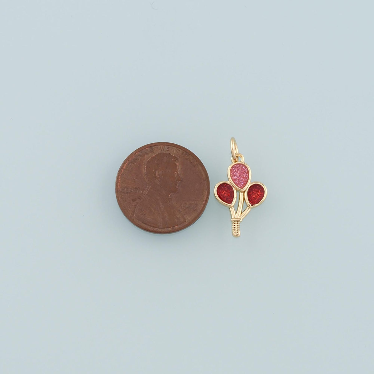 18K Gold Filled Hand Enamel Charm Pendant for Jewelry Making